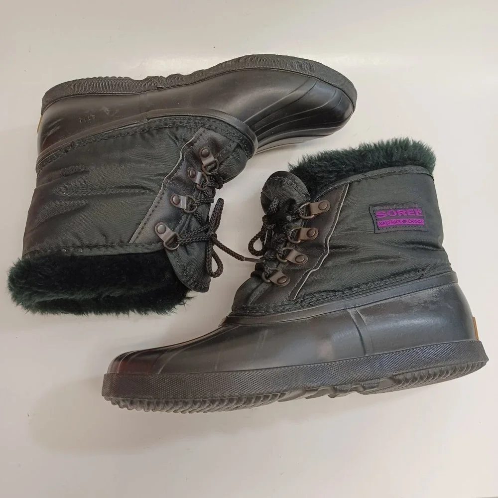 Sorel Boots Black Winter Snow Boots‎ Womens 7